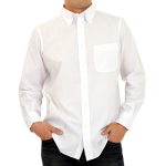 ブロードボタンダウンシャツ長袖 804-BLS