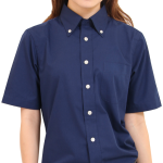 ブロードボタンダウンシャツ半袖 803-BSS