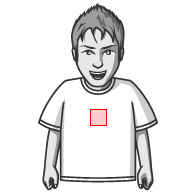 Tシャツ 胸中央