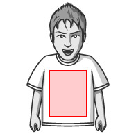 Tシャツ 胸特大