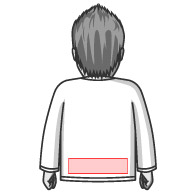 長袖Tシャツ 背面裾
