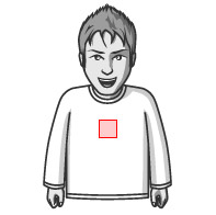 長袖Tシャツ 胸中央