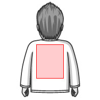 長袖Tシャツ 背中特大