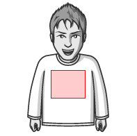 長袖Tシャツ 胸大