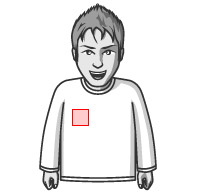 長袖Tシャツ 右胸