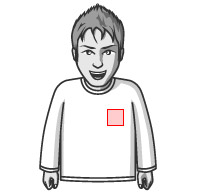 長袖Tシャツ 左胸