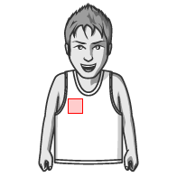 タンクトップ 右胸