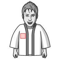 ハッピ 右胸