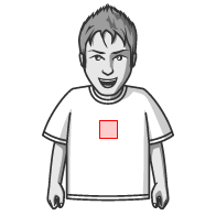 レディースTシャツ 胸中央