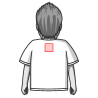 レディースTシャツ 襟下