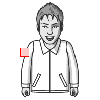 ブルゾン 右袖