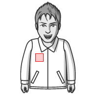 ブルゾンベスト 右胸