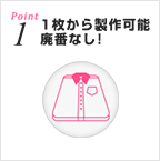Point1 1枚から製作可能 廃盤なし!