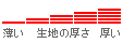 生地の厚さ